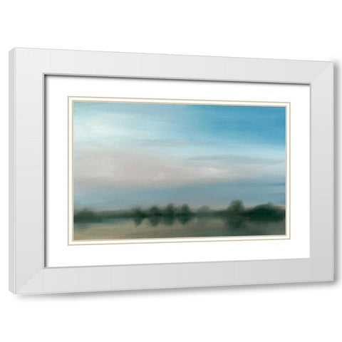 Moodscapes  I White Modern Wood Framed Art Print with Double Matting by Harper, Ethan