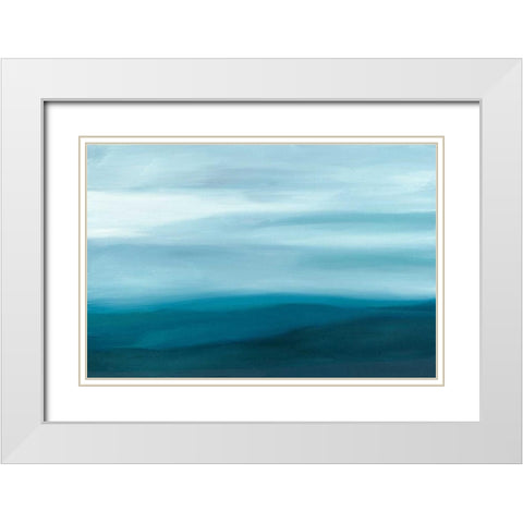 Moodscapes  II White Modern Wood Framed Art Print with Double Matting by Harper, Ethan