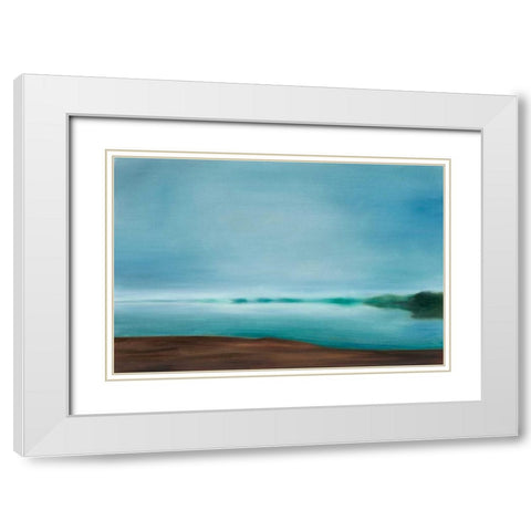 Moodscapes  III White Modern Wood Framed Art Print with Double Matting by Harper, Ethan