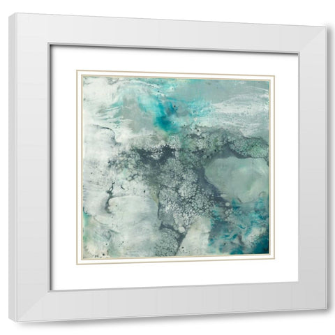 Sea Lace I White Modern Wood Framed Art Print with Double Matting by Goldberger, Jennifer