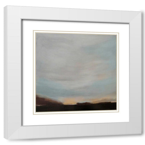 Dawn White Modern Wood Framed Art Print with Double Matting by Jerry, Alison