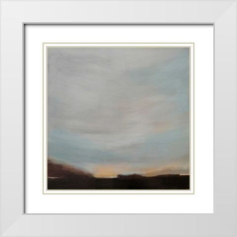 Dawn White Modern Wood Framed Art Print with Double Matting by Jerry, Alison