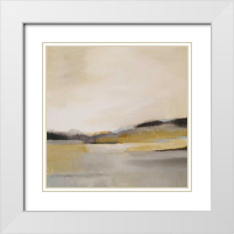 Morning Beach White Modern Wood Framed Art Print with Double Matting by Jerry, Alison