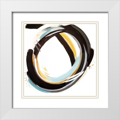 Coastal Sun I White Modern Wood Framed Art Print with Double Matting by Jerry, Alison