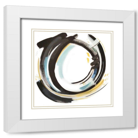 Coastal Sun II White Modern Wood Framed Art Print with Double Matting by Jerry, Alison