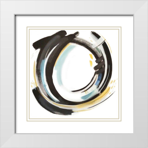 Coastal Sun II White Modern Wood Framed Art Print with Double Matting by Jerry, Alison