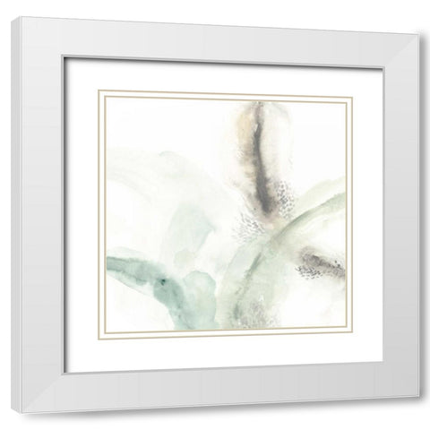 Wave Form III White Modern Wood Framed Art Print with Double Matting by Vess, June Erica