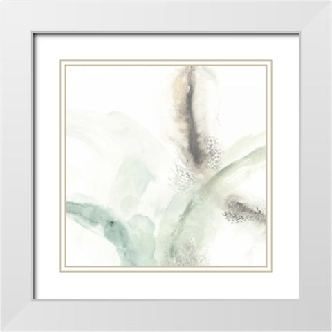 Wave Form III White Modern Wood Framed Art Print with Double Matting by Vess, June Erica