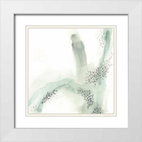 Wave Form IV White Modern Wood Framed Art Print with Double Matting by Vess, June Erica