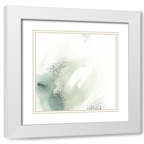 Wave Form VI White Modern Wood Framed Art Print with Double Matting by Vess, June Erica