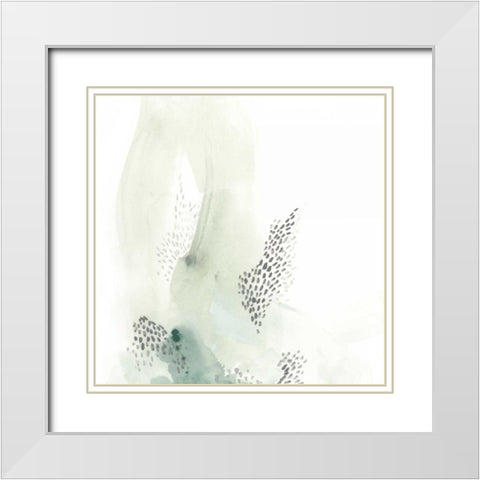 Wave Form VIII White Modern Wood Framed Art Print with Double Matting by Vess, June Erica