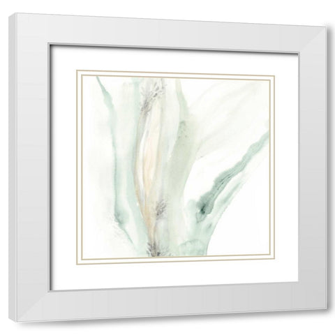 Wave Form IX White Modern Wood Framed Art Print with Double Matting by Vess, June Erica