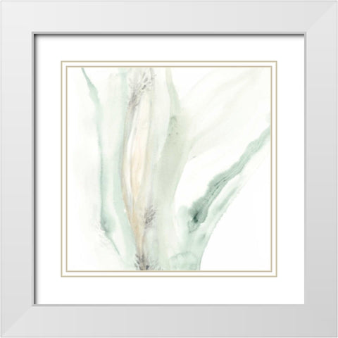 Wave Form IX White Modern Wood Framed Art Print with Double Matting by Vess, June Erica