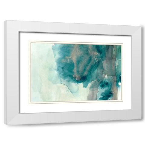 Hydro I White Modern Wood Framed Art Print with Double Matting by Vess, June Erica