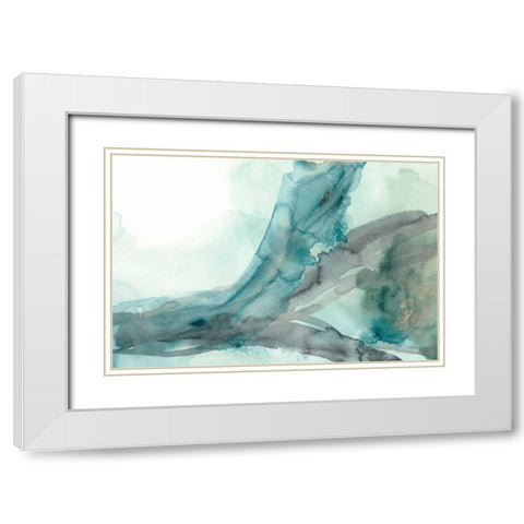 Hydro VI White Modern Wood Framed Art Print with Double Matting by Vess, June Erica