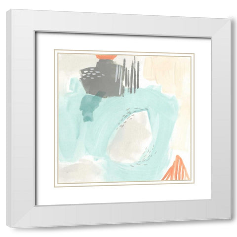 Chromatic Inference I White Modern Wood Framed Art Print with Double Matting by Vess, June Erica