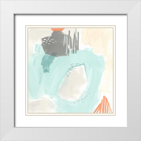 Chromatic Inference I White Modern Wood Framed Art Print with Double Matting by Vess, June Erica