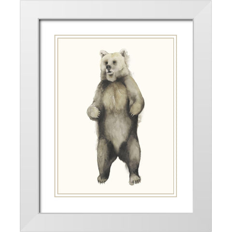 Custom Majestic Wildlife III (ASH) White Modern Wood Framed Art Print with Double Matting by Popp, Grace