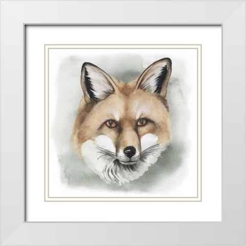 Greenwood Animals I White Modern Wood Framed Art Print with Double Matting by Popp, Grace