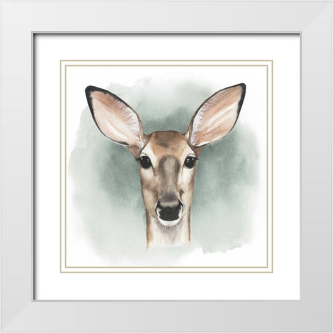 Greenwood Animals III White Modern Wood Framed Art Print with Double Matting by Popp, Grace