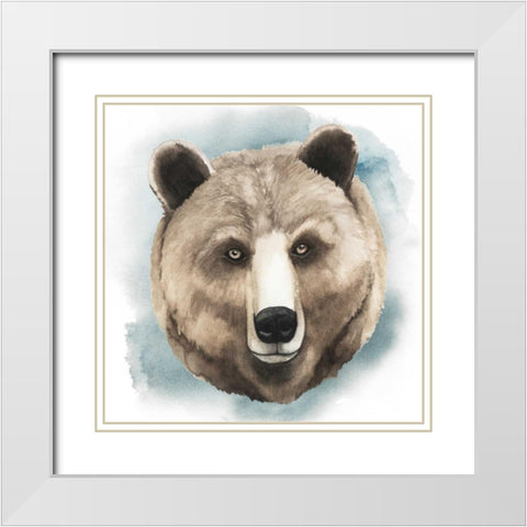 Greenwood Animals IV White Modern Wood Framed Art Print with Double Matting by Popp, Grace