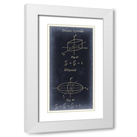 Mathematics I White Modern Wood Framed Art Print with Double Matting by Johnson, Jason