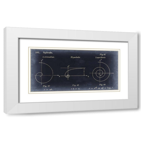 Mathematics III White Modern Wood Framed Art Print with Double Matting by Johnson, Jason