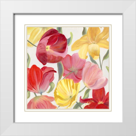 Sandys Spring Mix II White Modern Wood Framed Art Print with Double Matting by Iafrate, Sandra