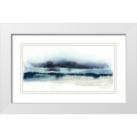 Stormy Sea I White Modern Wood Framed Art Print with Double Matting by Popp, Grace