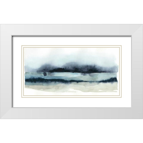 Stormy Sea II White Modern Wood Framed Art Print with Double Matting by Popp, Grace