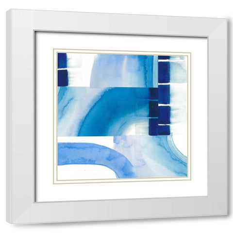 Inlet Falls I White Modern Wood Framed Art Print with Double Matting by Popp, Grace