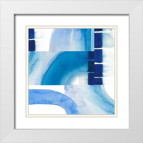 Inlet Falls I White Modern Wood Framed Art Print with Double Matting by Popp, Grace