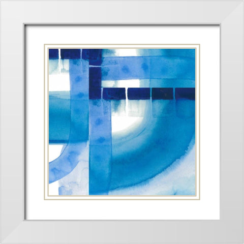 Inlet Falls II White Modern Wood Framed Art Print with Double Matting by Popp, Grace