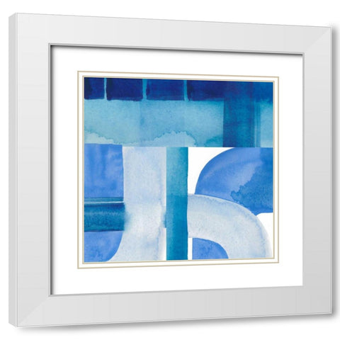 Inlet Falls III White Modern Wood Framed Art Print with Double Matting by Popp, Grace