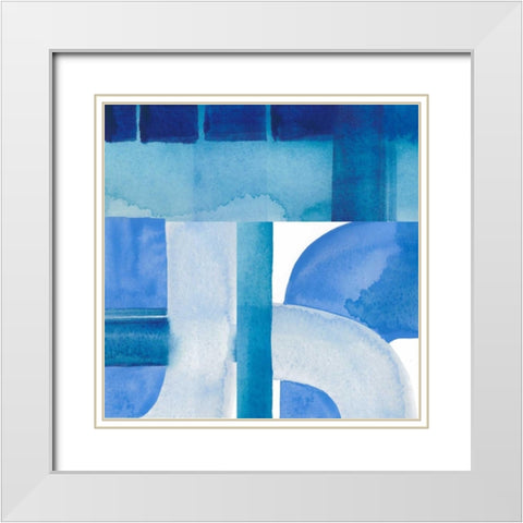 Inlet Falls III White Modern Wood Framed Art Print with Double Matting by Popp, Grace