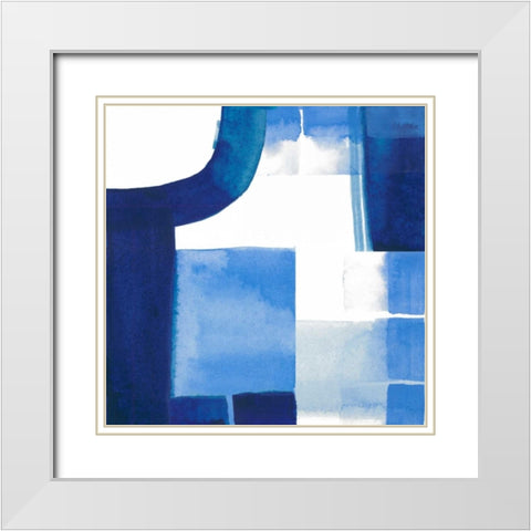 Inlet Falls IV White Modern Wood Framed Art Print with Double Matting by Popp, Grace