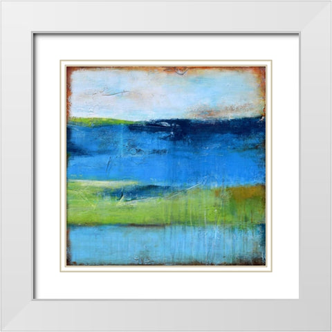 Blue Ridge Escape II White Modern Wood Framed Art Print with Double Matting by Ashley, Erin