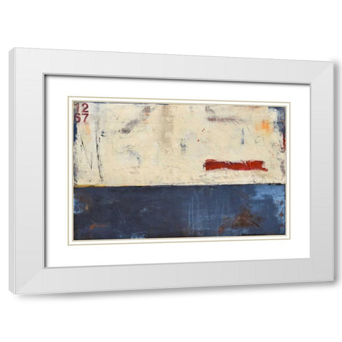 Label 1267 White Modern Wood Framed Art Print with Double Matting by Ashley, Erin