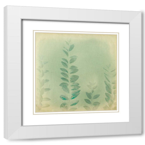 Faded Away IV White Modern Wood Framed Art Print with Double Matting by Jorgensen, Jennifer
