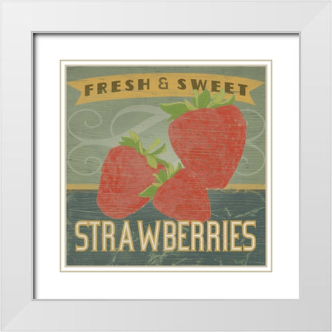 Farm Stand I White Modern Wood Framed Art Print with Double Matting by Vess, June Erica