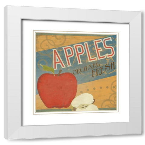 Farm Stand II White Modern Wood Framed Art Print with Double Matting by Vess, June Erica