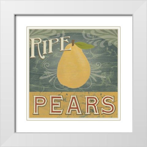 Farm Stand V White Modern Wood Framed Art Print with Double Matting by Vess, June Erica