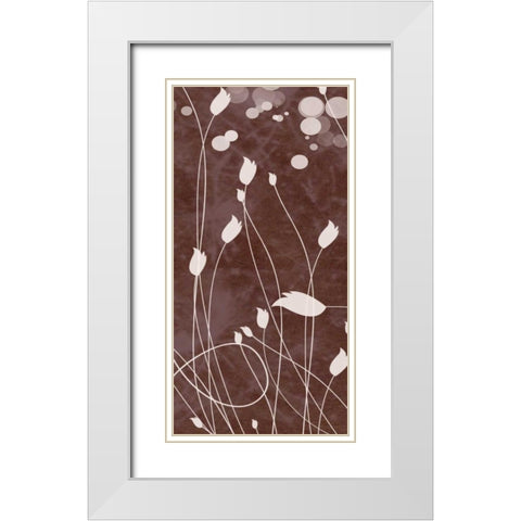 Botany Expressions VIII White Modern Wood Framed Art Print with Double Matting by Orlov, Irena
