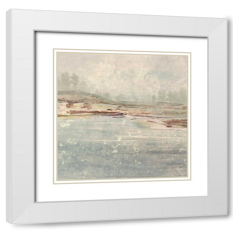 Improvisation II White Modern Wood Framed Art Print with Double Matting by Orlov, Irena