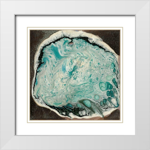 Atlantis I White Modern Wood Framed Art Print with Double Matting by Ludwig, Alicia