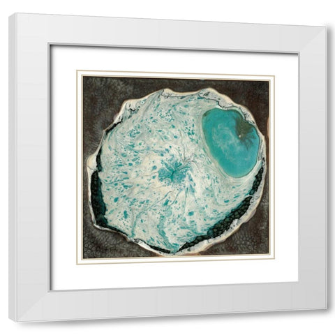 Atlantis II White Modern Wood Framed Art Print with Double Matting by Ludwig, Alicia