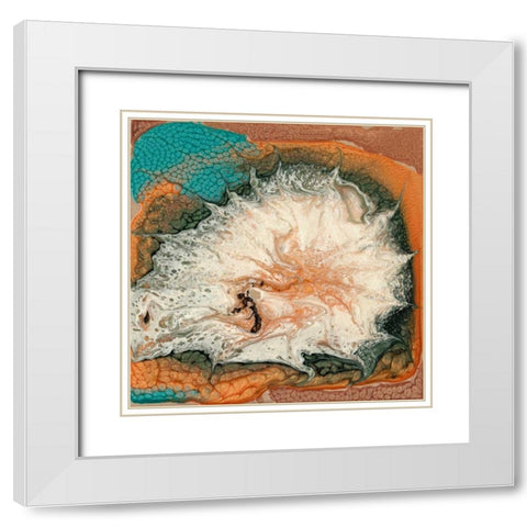 Caldera I White Modern Wood Framed Art Print with Double Matting by Ludwig, Alicia