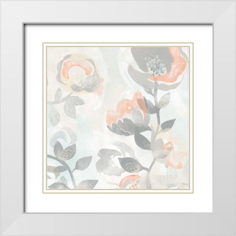 Chromatic Fresco II White Modern Wood Framed Art Print with Double Matting by Vess, June Erica