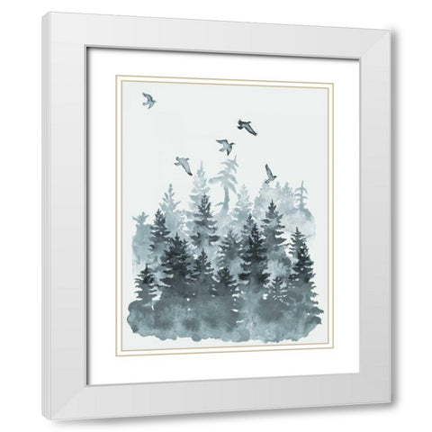 Sierra Vista II White Modern Wood Framed Art Print with Double Matting by McCavitt, Naomi