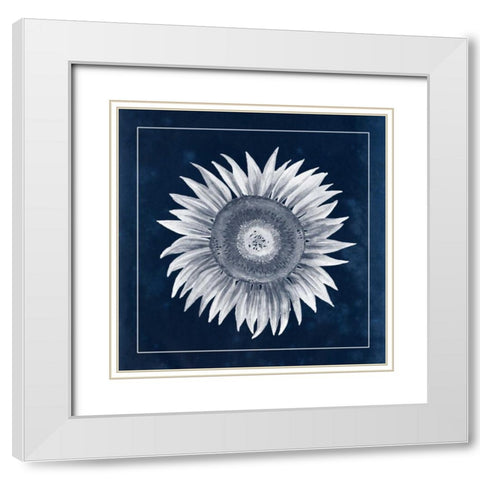 Moon Flower I White Modern Wood Framed Art Print with Double Matting by Popp, Grace